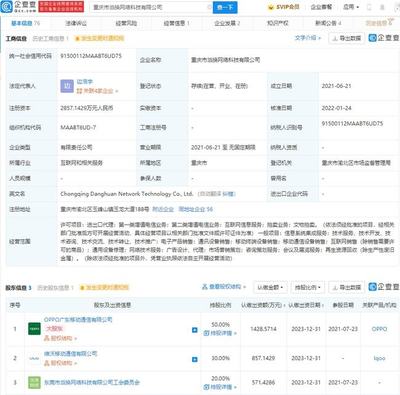 vivo 投資 OPPO 關聯公司，持股 30% 布局第二類增值電信業務
